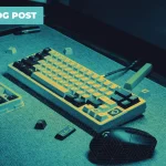 Mechanical keyboard and mouse on a desk, cover image of the Cycloid blog post on developer self-service