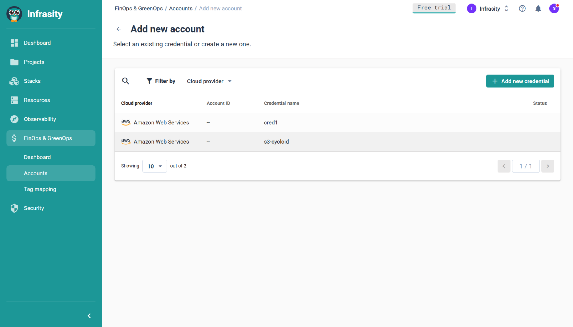 Baseline spend and connect cloud accounts. 