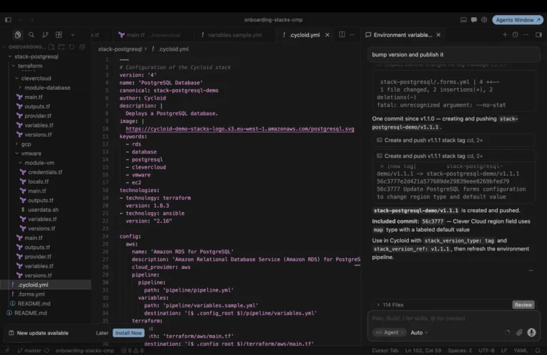 mcp server connected Stack version