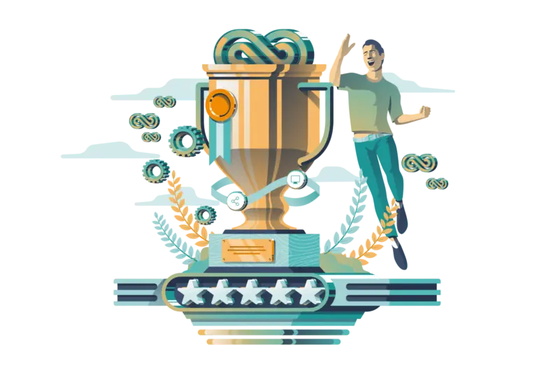 illustration of customer success