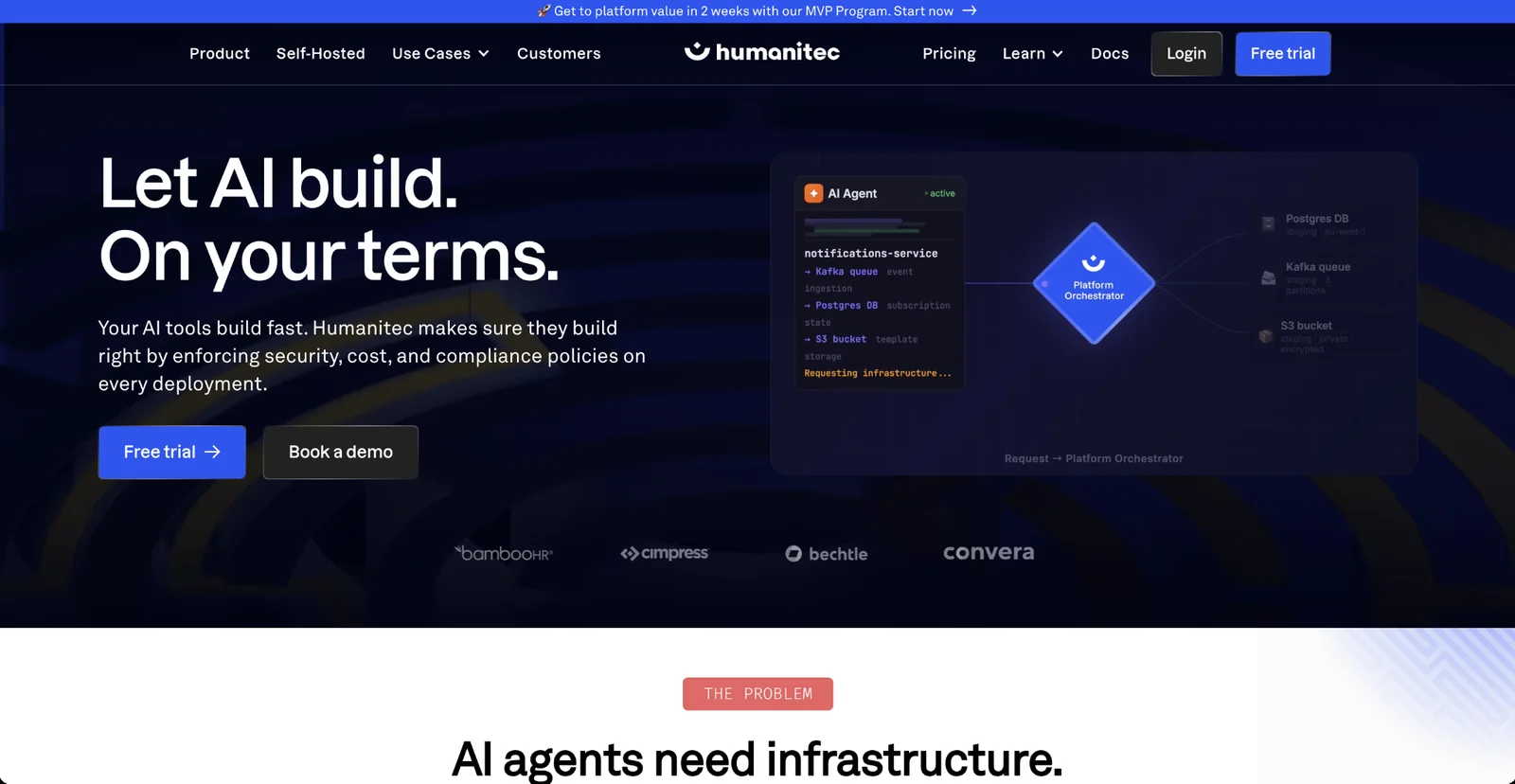 Humanitec Platform Orchestrator homepage