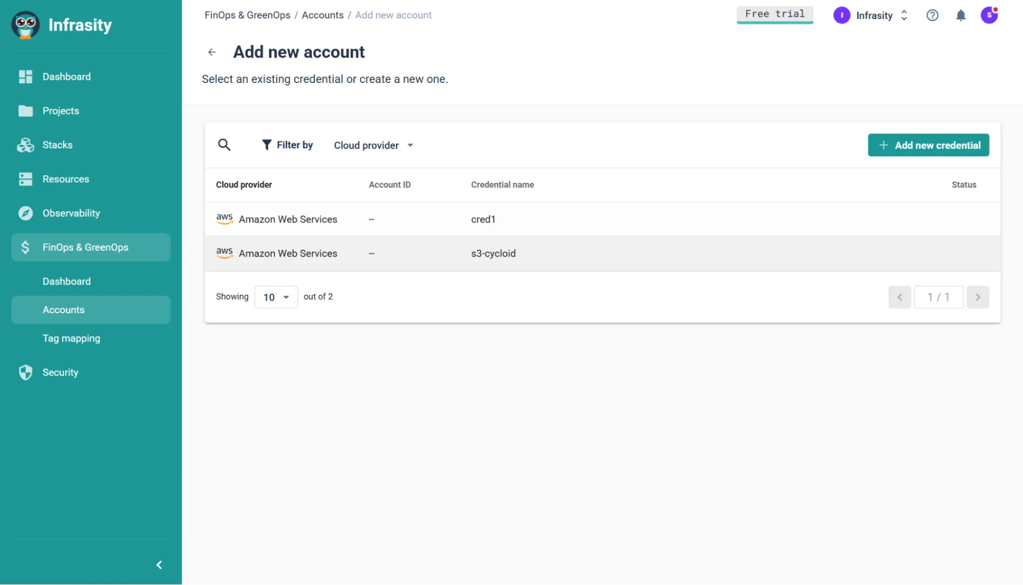 Baseline spend and connect cloud accounts. 